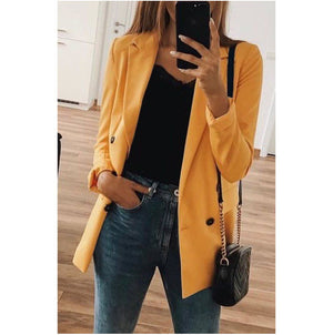 Womens Jacket Autumn Winter Office Ladies Clothes Long Sleeve OL Coat feminino Eleagnt veste femme vintage Classic Streetwear