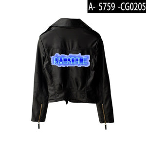 BF 2019 New print Riverdale PU Print Logo Southside Riverdale Serpents Jacket Women Riverdale Serpents Streetwear Leather Jacket